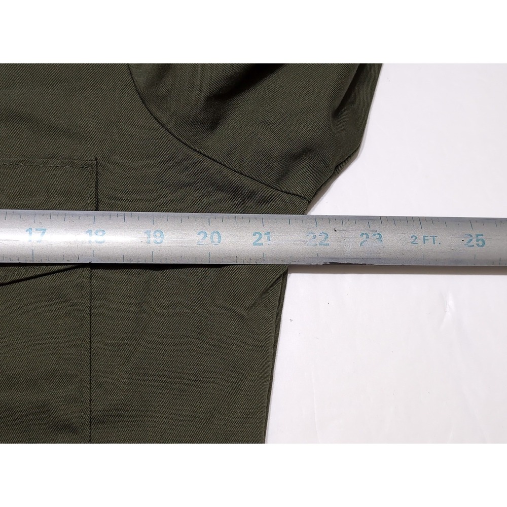 Vintage 1970s US Military Long Sleeve Utility Shirt 8405-00-615-0026 15.5 x 33 - Picture 4 of 9